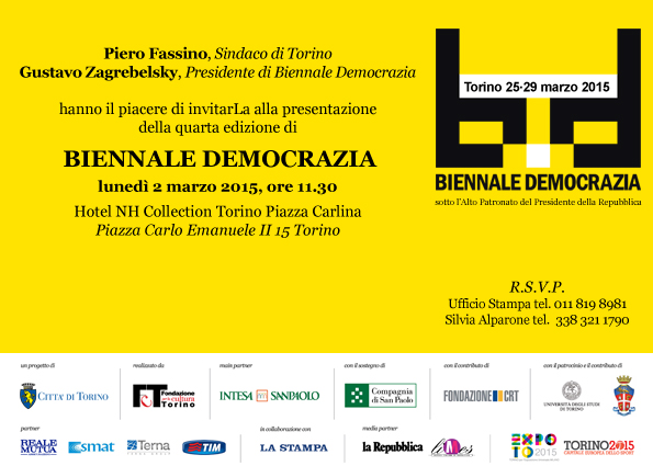 Conferenza stampa Biennale Democrazia