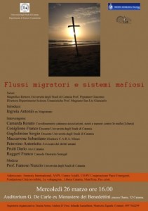 Locandina Flussi migratori e sistemi mafiosi 26_03_14